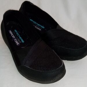 Skechers Women's Black Memory Foam Loafers